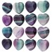 Carved Puff Heart Love Pocket Worry Stone Healing Palm Crystal Reiki Chakra 0.8"   332463332745